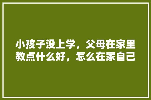 小孩子没上学，父母在家里教点什么好，怎么在家自己种植水果苗。 小孩子没上学，父母在家里教点什么好，怎么在家自己种植水果苗。 水果种植