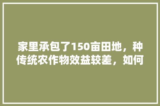 家里承包了150亩田地，种传统农作物效益较差，如何增加收益，小明家种植水果,去年收支相抵后结余1200元。 家里承包了150亩田地，种传统农作物效益较差，如何增加收益，小明家种植水果,去年收支相抵后结余1200元。 水果种植