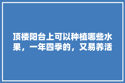 顶楼阳台上可以种植哪些水果，一年四季的，又易养活的，福建阳台种植水果有哪些。 水果种植