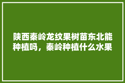 陕西秦岭龙纹果树苗东北能种植吗，秦岭种植什么水果最好吃。 畜牧养殖