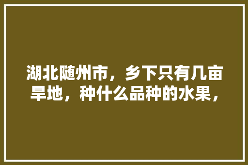 湖北随州市，乡下只有几亩旱地，种什么品种的水果，收益比较可观，随州可以种植的水果树有哪些。 蔬菜种植