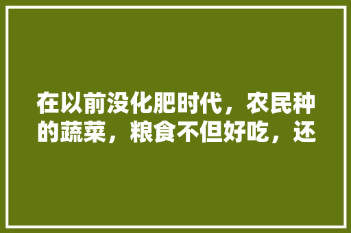 在以前没化肥时代，农民种的蔬菜，粮食不但好吃，还含多种微量元素，都是用的农家肥吗，禾田种植水果有哪些。 在以前没化肥时代，农民种的蔬菜，粮食不但好吃，还含多种微量元素，都是用的农家肥吗，禾田种植水果有哪些。 水果种植