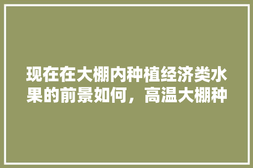 现在在大棚内种植经济类水果的前景如何，高温大棚种植水果好吗视频。 现在在大棚内种植经济类水果的前景如何，高温大棚种植水果好吗视频。 土壤施肥