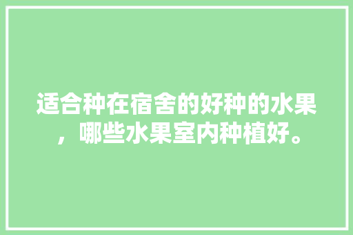 适合种在宿舍的好种的水果，哪些水果室内种植好。 适合种在宿舍的好种的水果，哪些水果室内种植好。 畜牧养殖