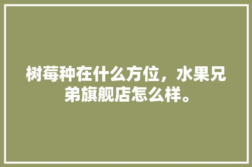 树莓种在什么方位，水果兄弟旗舰店怎么样。 树莓种在什么方位，水果兄弟旗舰店怎么样。 水果种植