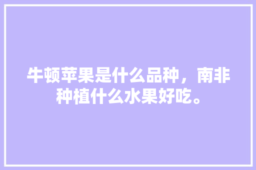 牛顿苹果是什么品种，南非种植什么水果好吃。 牛顿苹果是什么品种，南非种植什么水果好吃。 水果种植