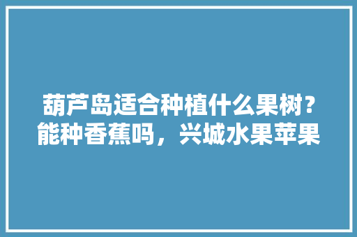 葫芦岛适合种植什么果树？能种香蕉吗，兴城水果苹果种植基地在哪里。 葫芦岛适合种植什么果树？能种香蕉吗，兴城水果苹果种植基地在哪里。 水果种植