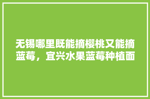 无锡哪里既能摘樱桃又能摘蓝莓，宜兴水果蓝莓种植面积多少亩。 无锡哪里既能摘樱桃又能摘蓝莓，宜兴水果蓝莓种植面积多少亩。 家禽养殖