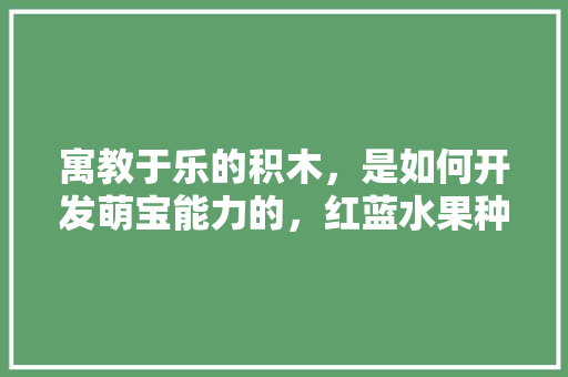 寓教于乐的积木，是如何开发萌宝能力的，红蓝水果种植技术视频。 寓教于乐的积木，是如何开发萌宝能力的，红蓝水果种植技术视频。 蔬菜种植