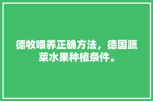 德牧喂养正确方法，德国蔬菜水果种植条件。 德牧喂养正确方法，德国蔬菜水果种植条件。 蔬菜种植