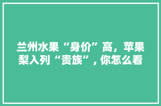 兰州水果“身价”高，苹果梨入列“贵族”, 你怎么看，甘肃水果种植面积产量排名。 兰州水果“身价”高，苹果梨入列“贵族”, 你怎么看，甘肃水果种植面积产量排名。 水果种植