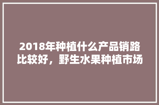 2018年种植什么产品销路比较好，野生水果种植市场前景。 2018年种植什么产品销路比较好，野生水果种植市场前景。 畜牧养殖