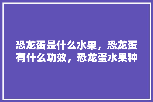 恐龙蛋是什么水果，恐龙蛋有什么功效，恐龙蛋水果种植要求。 恐龙蛋是什么水果，恐龙蛋有什么功效，恐龙蛋水果种植要求。 蔬菜种植