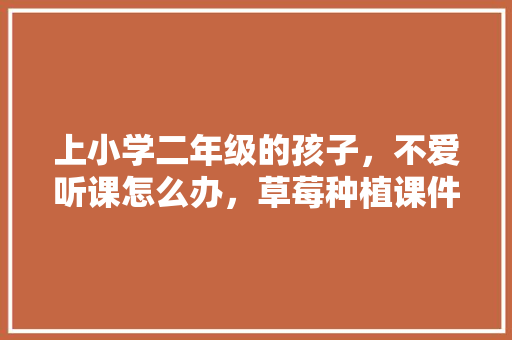 上小学二年级的孩子，不爱听课怎么办，草莓种植课件。 上小学二年级的孩子，不爱听课怎么办，草莓种植课件。 水果种植