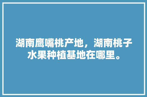 湖南鹰嘴桃产地，湖南桃子水果种植基地在哪里。 湖南鹰嘴桃产地，湖南桃子水果种植基地在哪里。 畜牧养殖