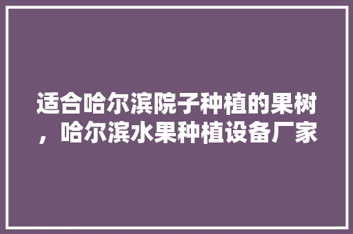 适合哈尔滨院子种植的果树，哈尔滨水果种植设备厂家电话。 适合哈尔滨院子种植的果树，哈尔滨水果种植设备厂家电话。 蔬菜种植