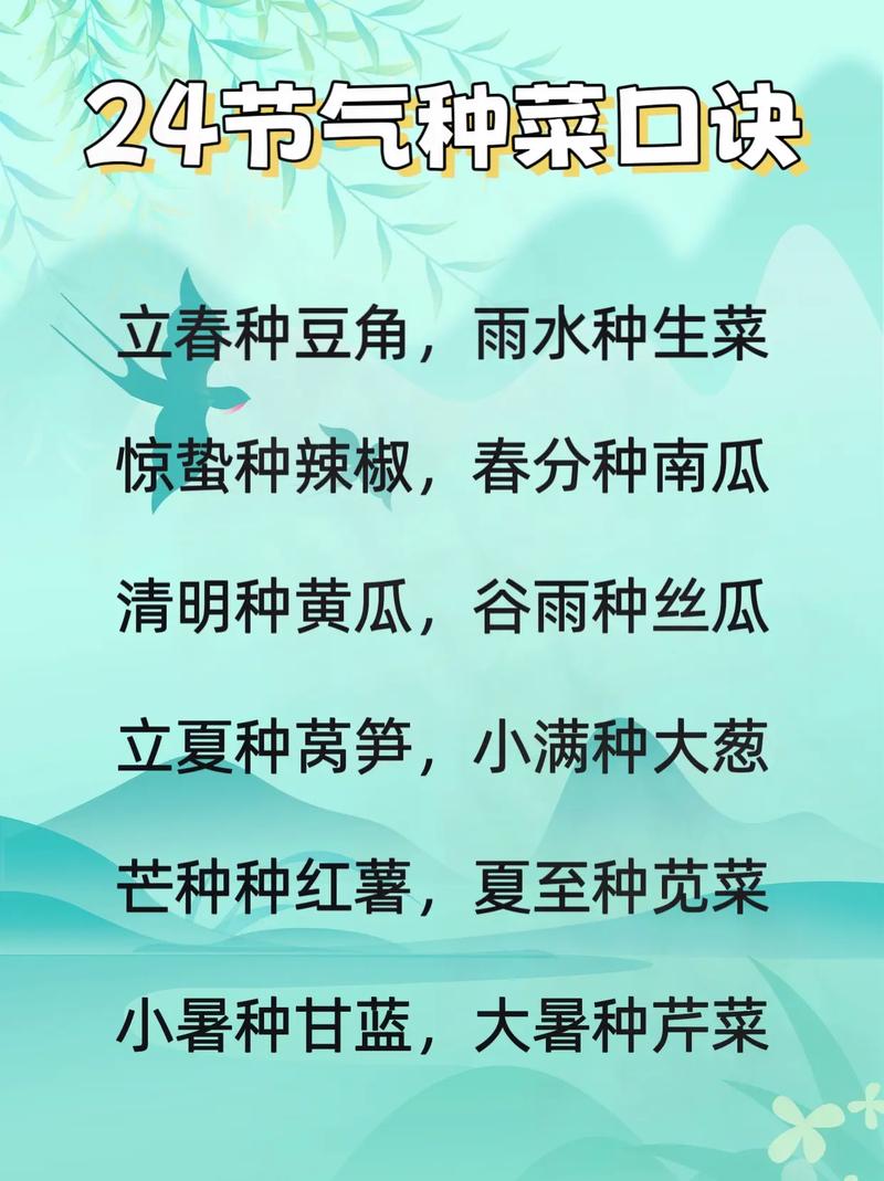 一年四季种菜口诀，水果萝卜种植口诀图片。 一年四季种菜口诀，水果萝卜种植口诀图片。 家禽养殖